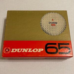 Dunlop 65 Vintage Golf Balls in Original Packaging-Box of 12 (Unused)